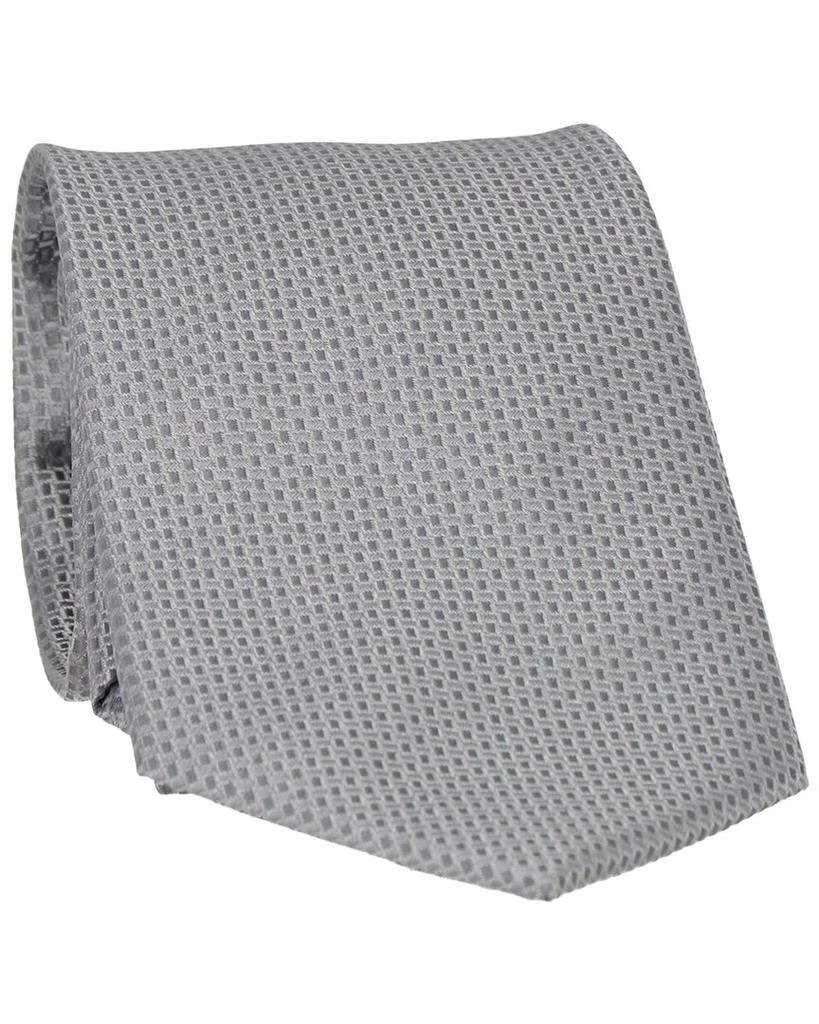 Scotch & Soda Scotch & Soda Silver Solid Neat Tie 1