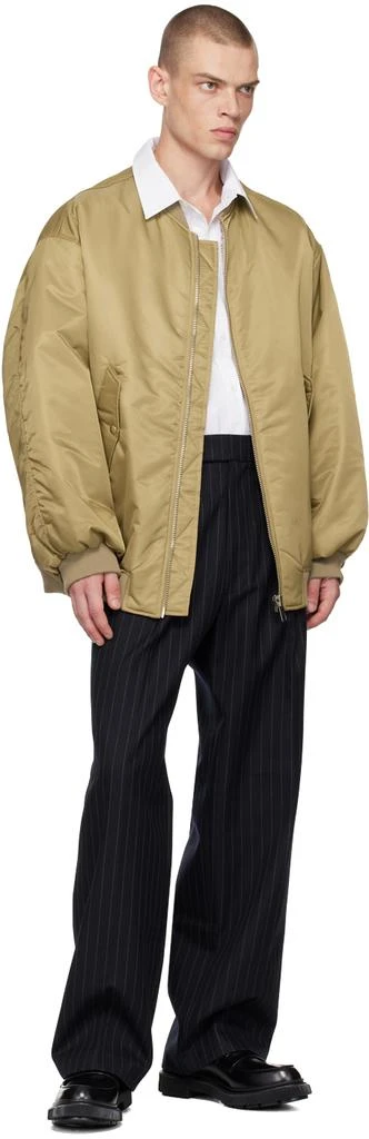 The Frankie Shop Navy Pinstripe Beo Trousers 4