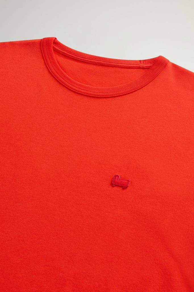 Woolrich Pure Cotton Sheep T-shirt with Patch - Men - White 6
