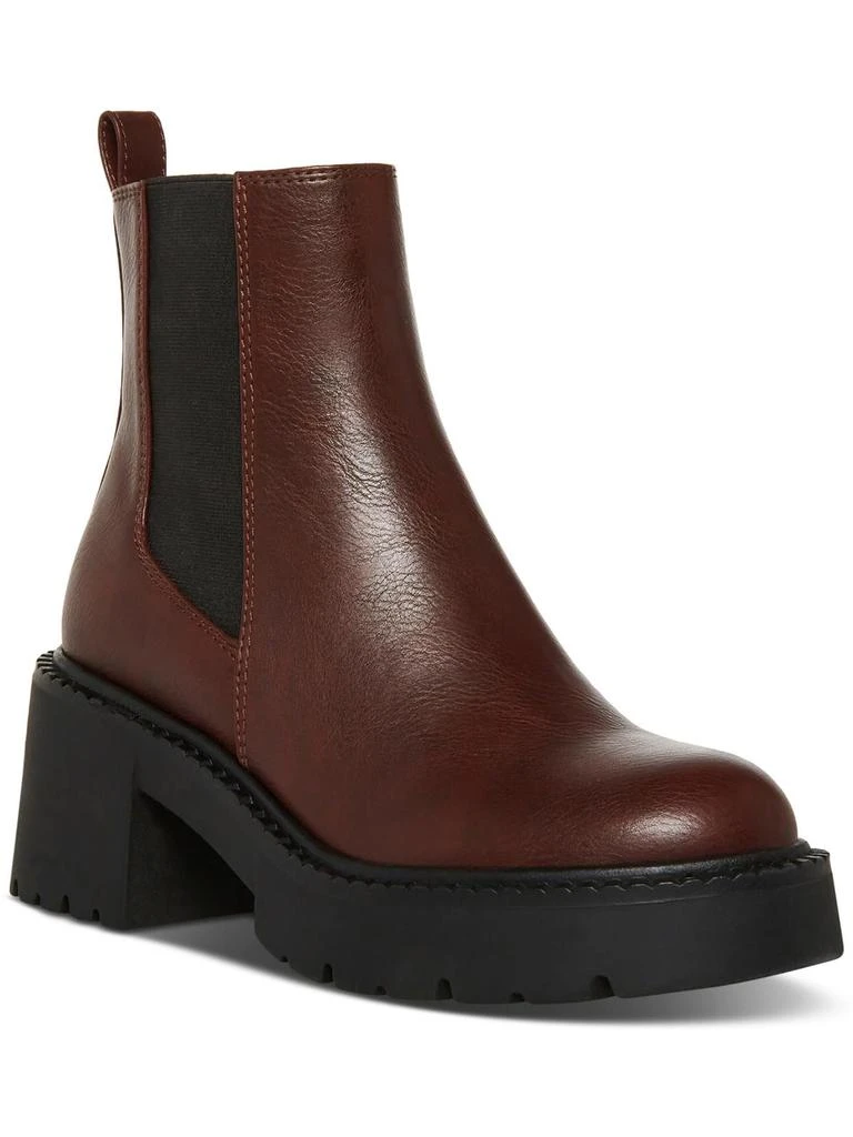 Madden Girl Trust Womens Faux Suede Lug Sole Chelsea Boots 4
