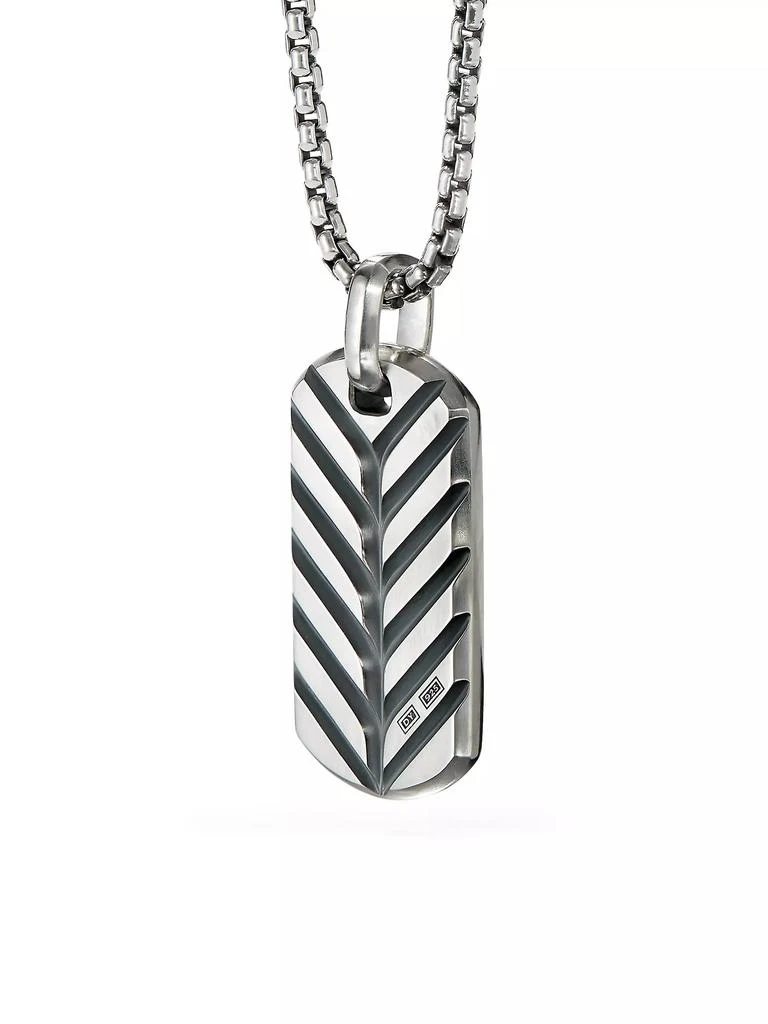 David Yurman The Streamline Collection Sterling Silver Tag Pendant 2