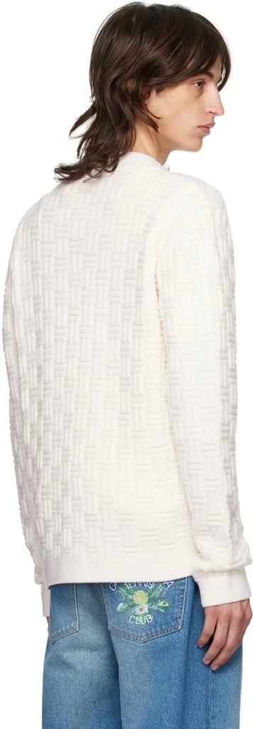 Casablanca Off-White Column Knit Cardigan 3