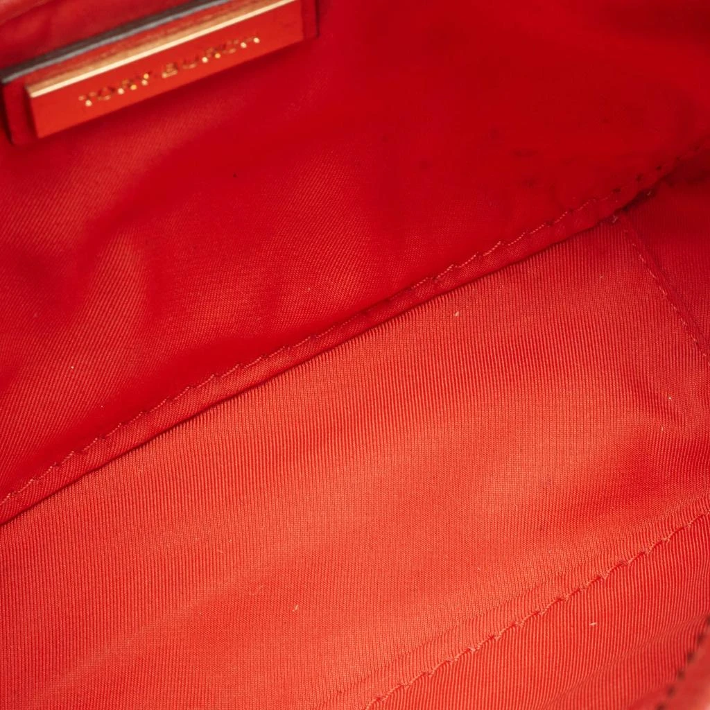 Tory Burch Tory Burch Orange Leather Mcgraw Camera Crossbody Bag 7