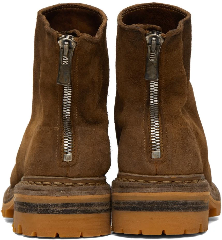 UNDERCOVER Tan nonnative & Guidi Edition Back Zip Boots - Boots 