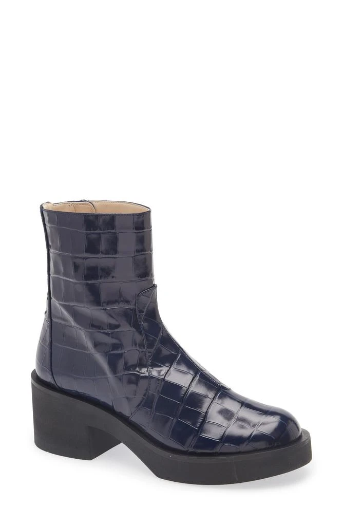 Stuart Weitzman Gotham Croc Embossed Boot 1