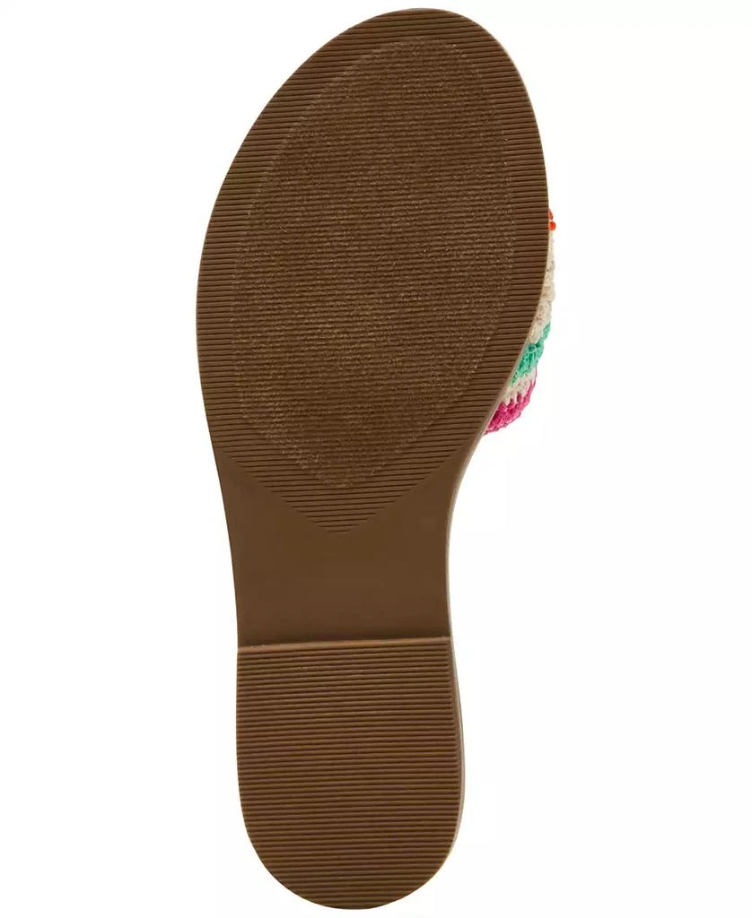 Steve Madden Women
s Dipsy Knotted Embellished Slide Sandals 5