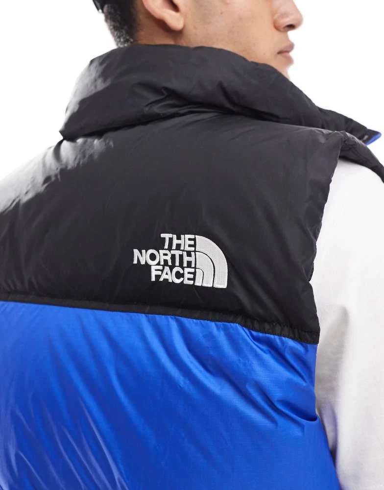 The North Face The North Face Retro Nuptse puffer gilet in blue 3