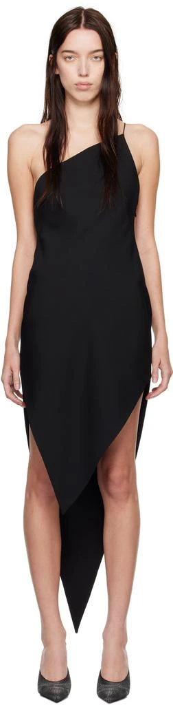 navy blue dress for baby girl Alexander Wang Asymmetric Draped Midi Dress main image 0