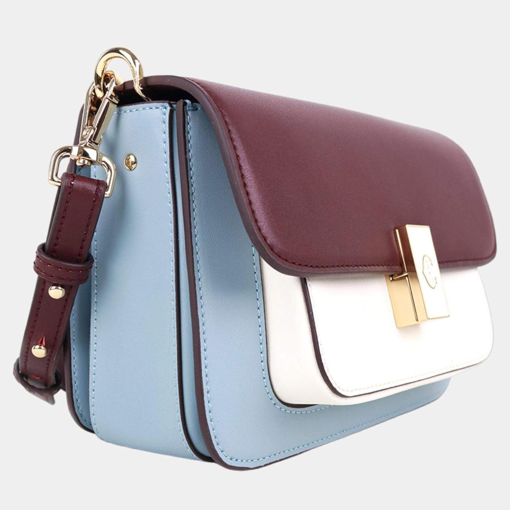 Charriol Charriol Blue/Cream/Bordeaux Leather LE REVE Crossbody