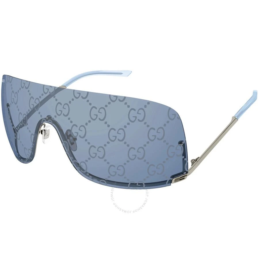 Gucci Blue Logo Mirror Shield Unisex Sunglasses GG1560S 003 99 1