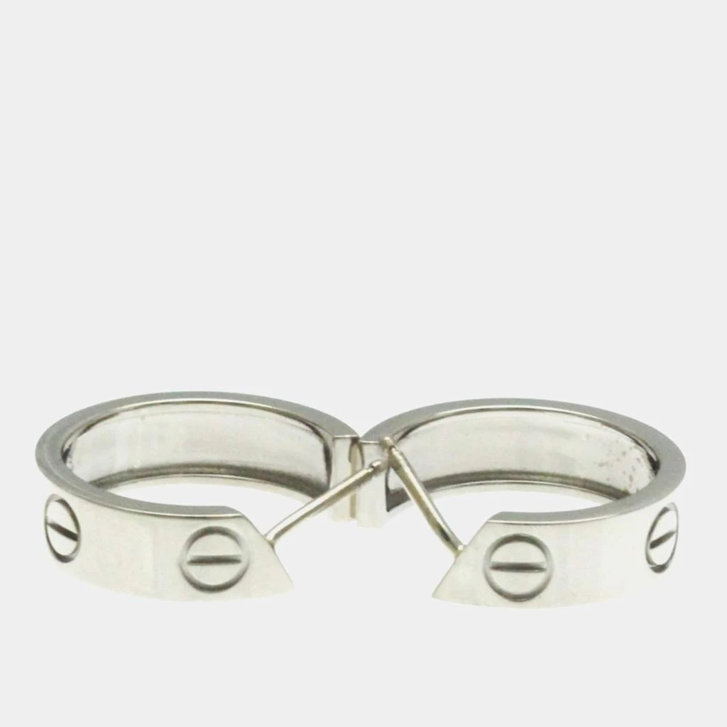 Cartier Cartier 18K White Gold Love Hoop Earrings 3