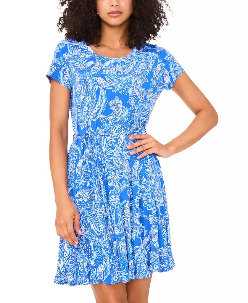 MSK Women's Printed Jersey Fit & Flare Dress