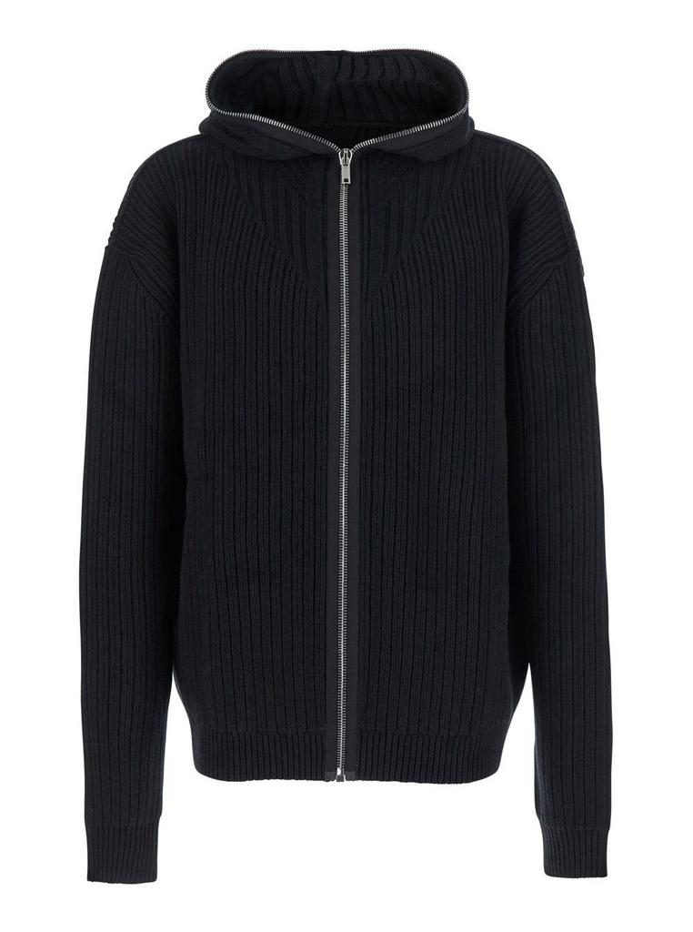 Alexander McQueen Ribbed Knit Zip-Up Cardigan – On Sale Now with