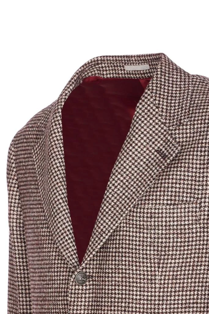 Brunello Cucinelli Brunello Cucinelli Houndstooth Single Breasted Blazer 3