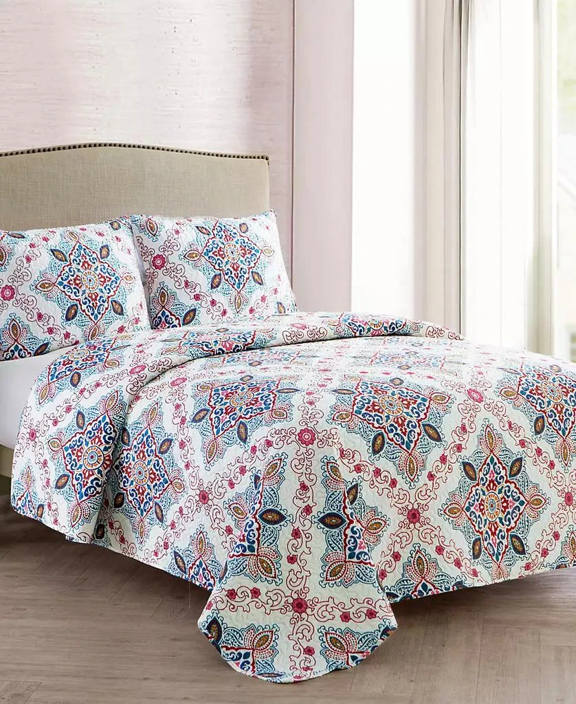 VCNY Home Wyndham Medallion 3-Pc. Quilt 3