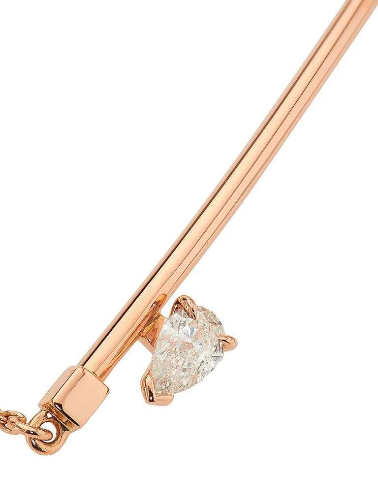 Repossi Serti Sur Vide 18K Rose Gold & Diamond Chain Bracelet 4