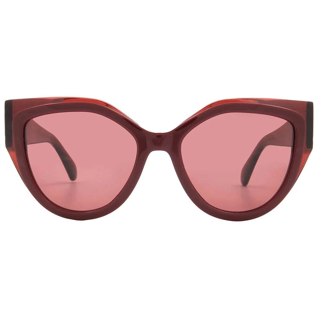 Shop Ferragamo Burgundy Cat Eye Ladies Sunglasses SF2004S  display picture 2