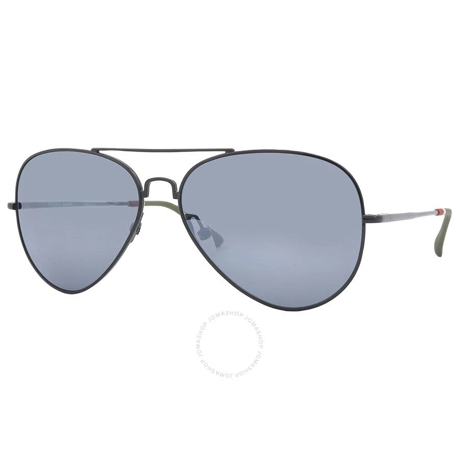 ORLEBAR BROWN X Linda Farrow Grey Pilot Unisex Sunglasses OB9C11SUN 58 3
