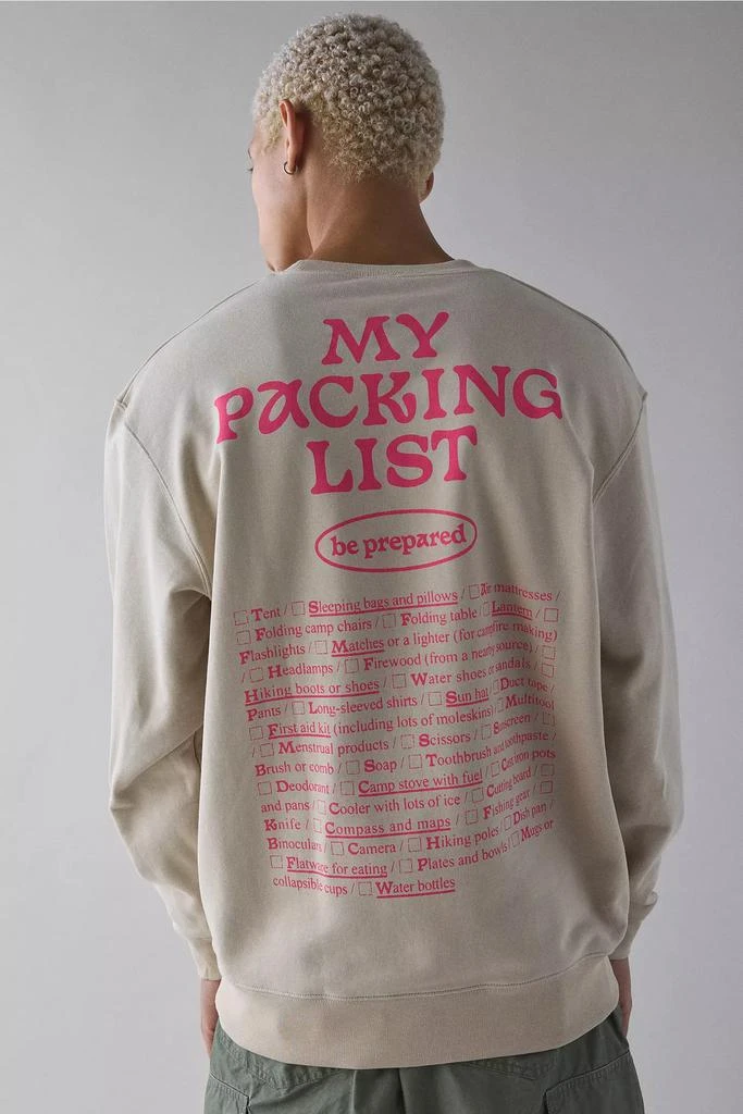 Manastash Manastash Be Prepared Graphic Crew Neck Sweatshirt 3