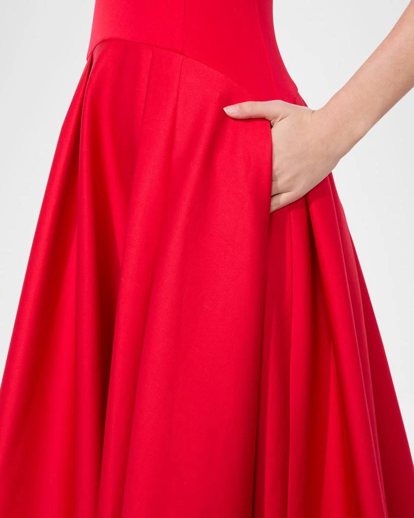 Alice + Olivia Adley Drop-Waist Midi Dress 5