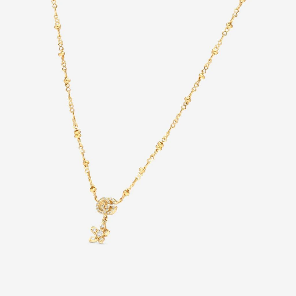 Gucci Gucci Flora 18K Yellow Gold Diamond Pendant Necklace YBB58184200200U-copy 2