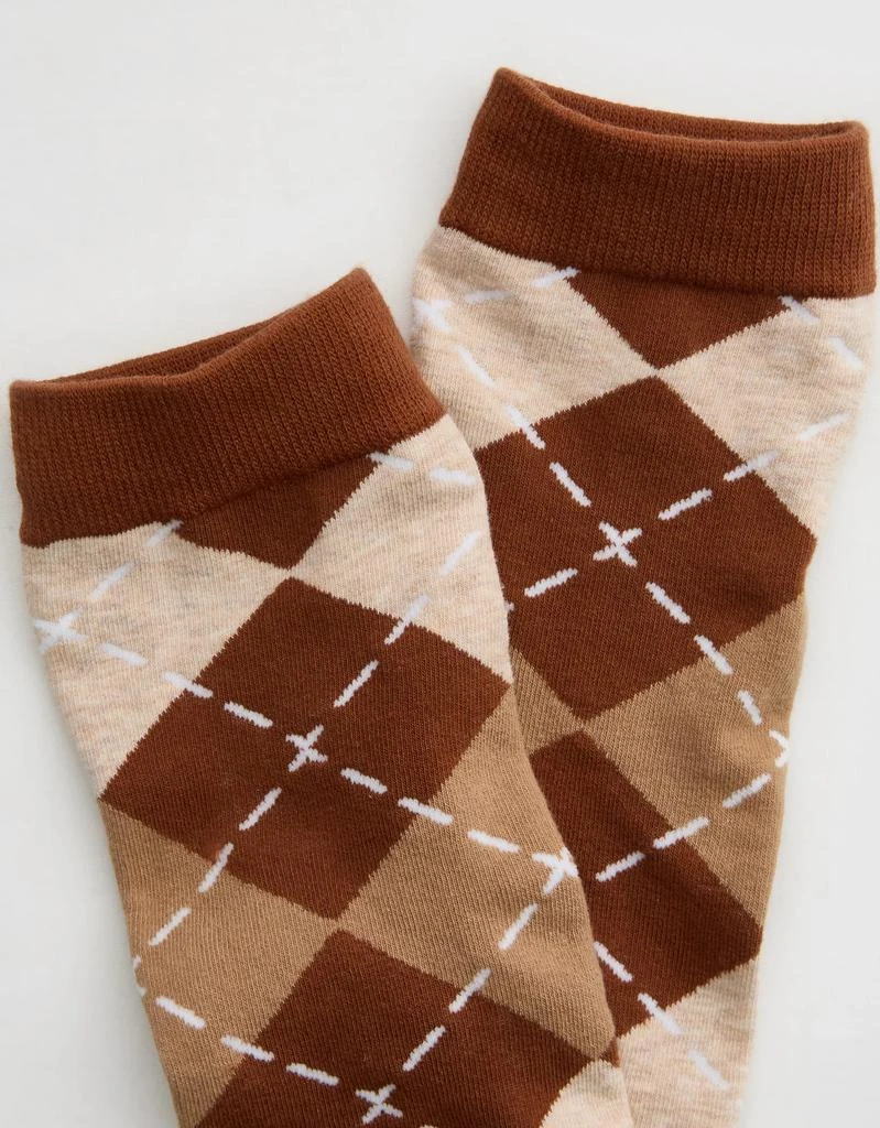 Aerie Aerie Over The Knee Argyle Socks 2