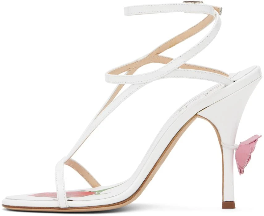 Magda Butrym White Strappy Heeled Sandals 3