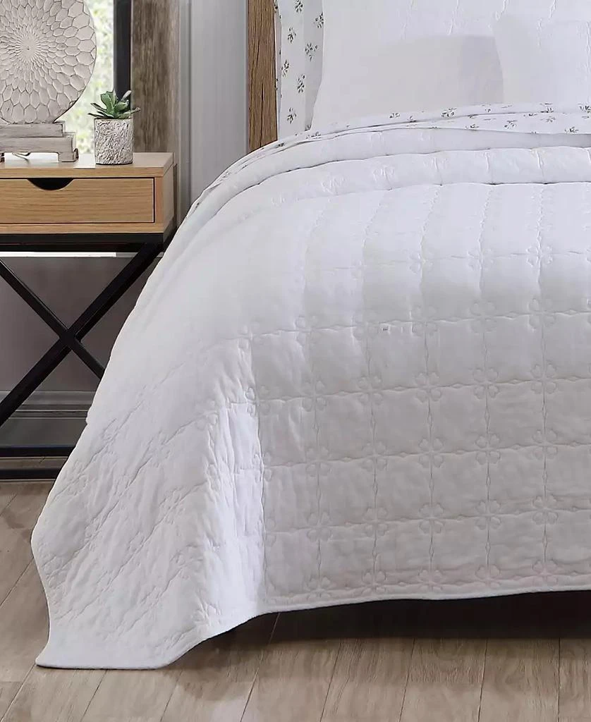 Stone Cottage Floral Trellis Cotton 4-Piece Quilt Set 6