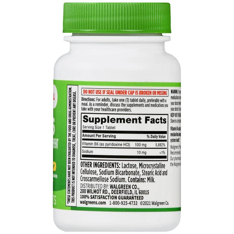 Walgreens Vitamin B6 100 mg Tablets (100 days) 4