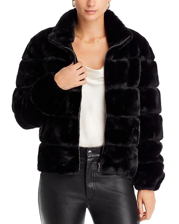 Love Token Faux Fur Zip Jacket 1