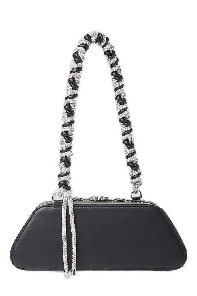 Kara Kara Rhombus Braided Strap Embellished Shoulder Bag