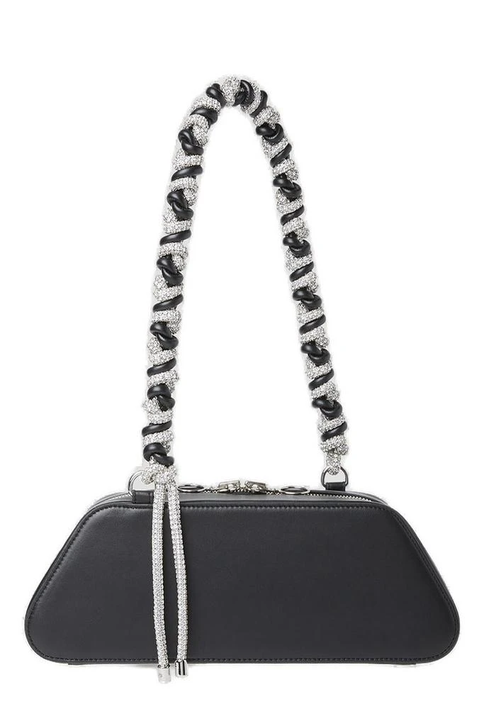 Kara Kara Rhombus Braided Strap Embellished Shoulder Bag 1