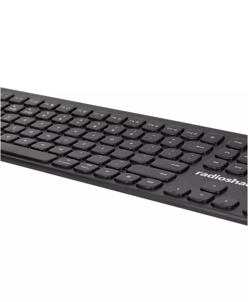 RadioShack 3-in-1 Curved Ergonomic Keyboard - Full-Size 111 Keys, USB / 2.4GHz / Bluetooth 5.1 2607174 4