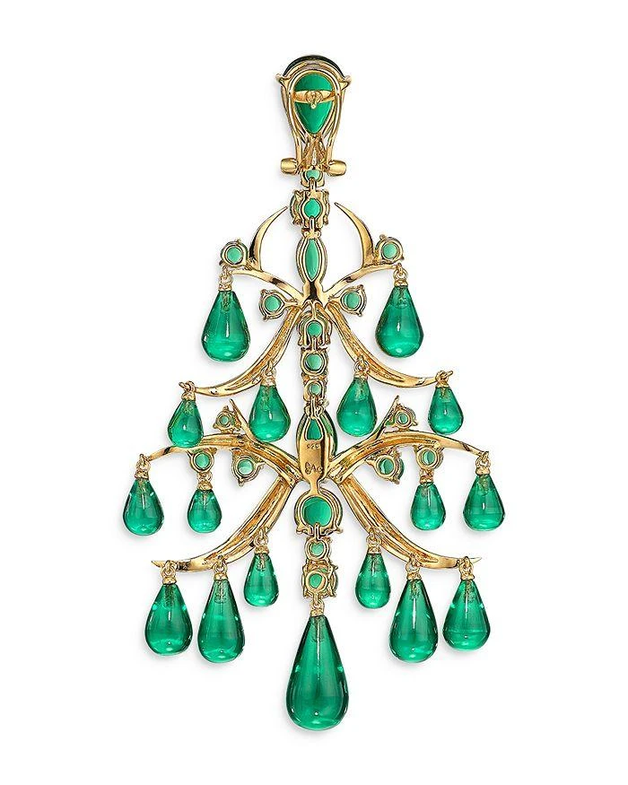 Anabela Chan 18K Yellow Gold Vermeil Supernova Simulated Stone Ivy Chandelier Drop Earrings 2