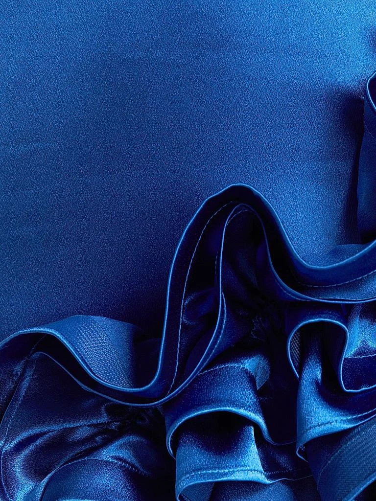 BRONX AND BANCO Aurora Ruffled Silk-Blend High-Low Gown 7