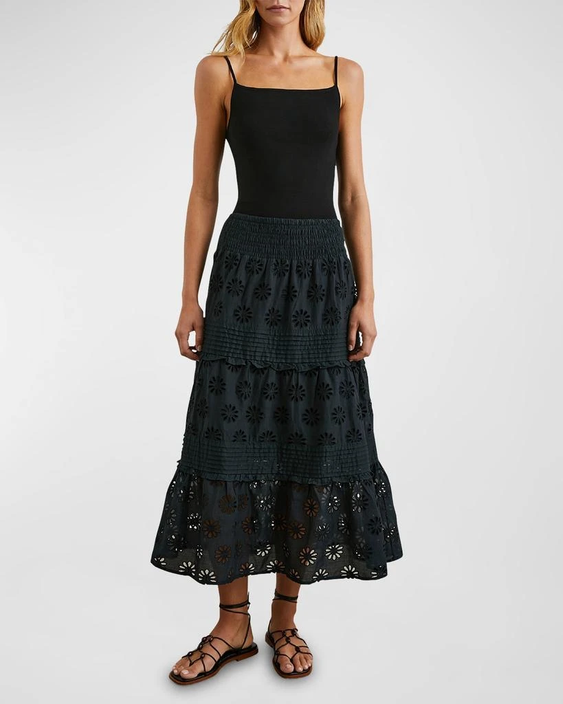 Rails Gail Floral Embroidered Midi Skirt 2