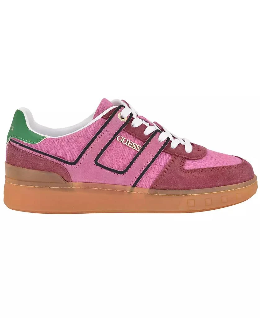GUESS Women
s Inart Low Profile Sporty Gum Bottom Lace-Up Sneakers 2