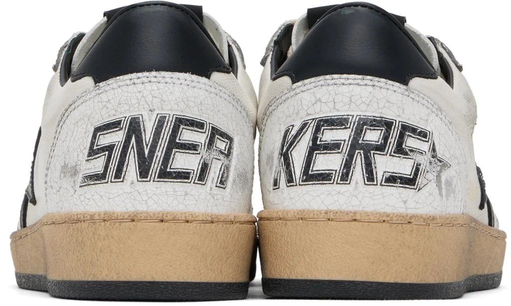 Golden Goose White & Black Ball Star Sneakers 2