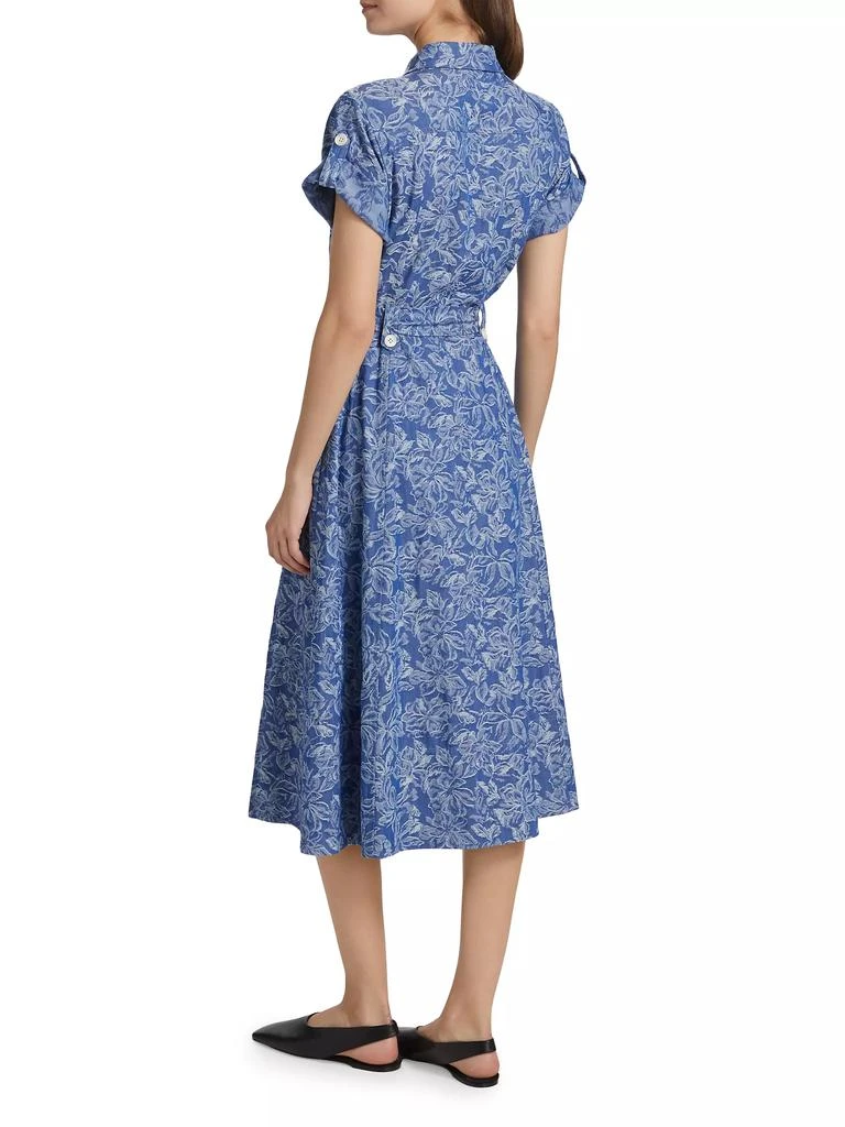 Derek Lam Gaelle Floral Belted Utility Dress 5