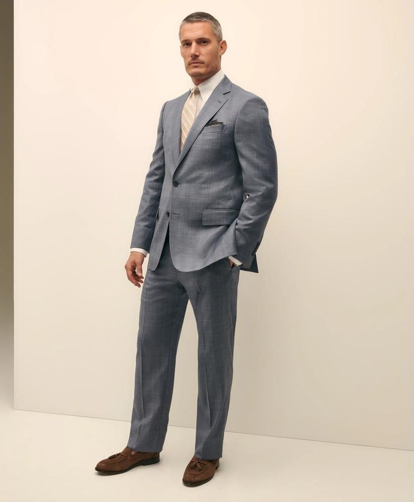 Brooks Brothers Traditional Fit Wool Overcheck 1818 Suit - Suits