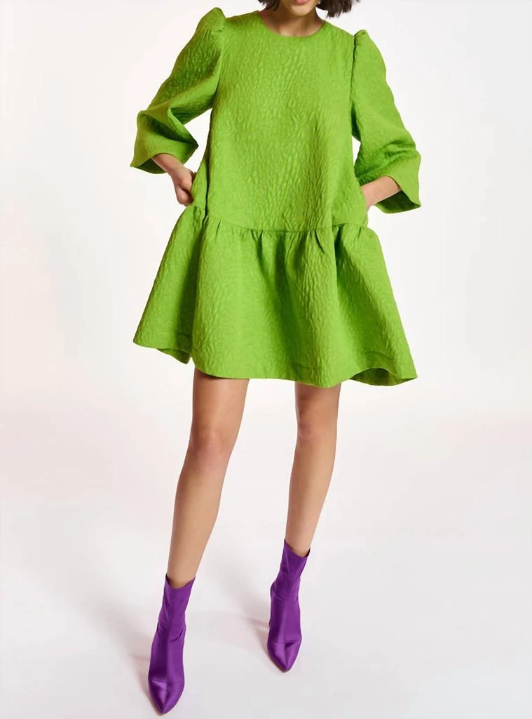 knee length dresses for ladies Essentiel Antwerp - Hamille Off-Shoulder Dress - Red main image 0