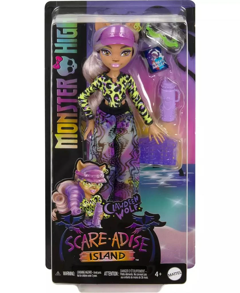 Monster High Scare-Adise Island Clawdeen Wolf Fashion Doll with Swimsuit Accessories 6