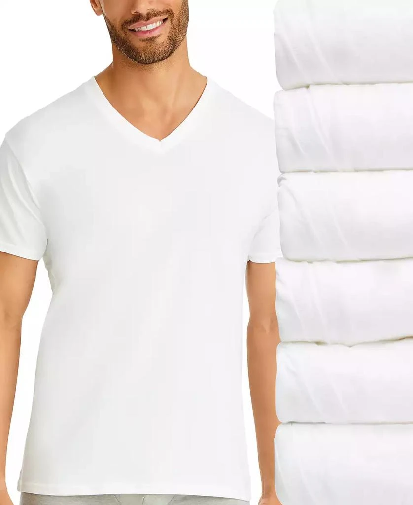 Hanes Men's Ultimate 6pk. V-Neck Undershirts 1