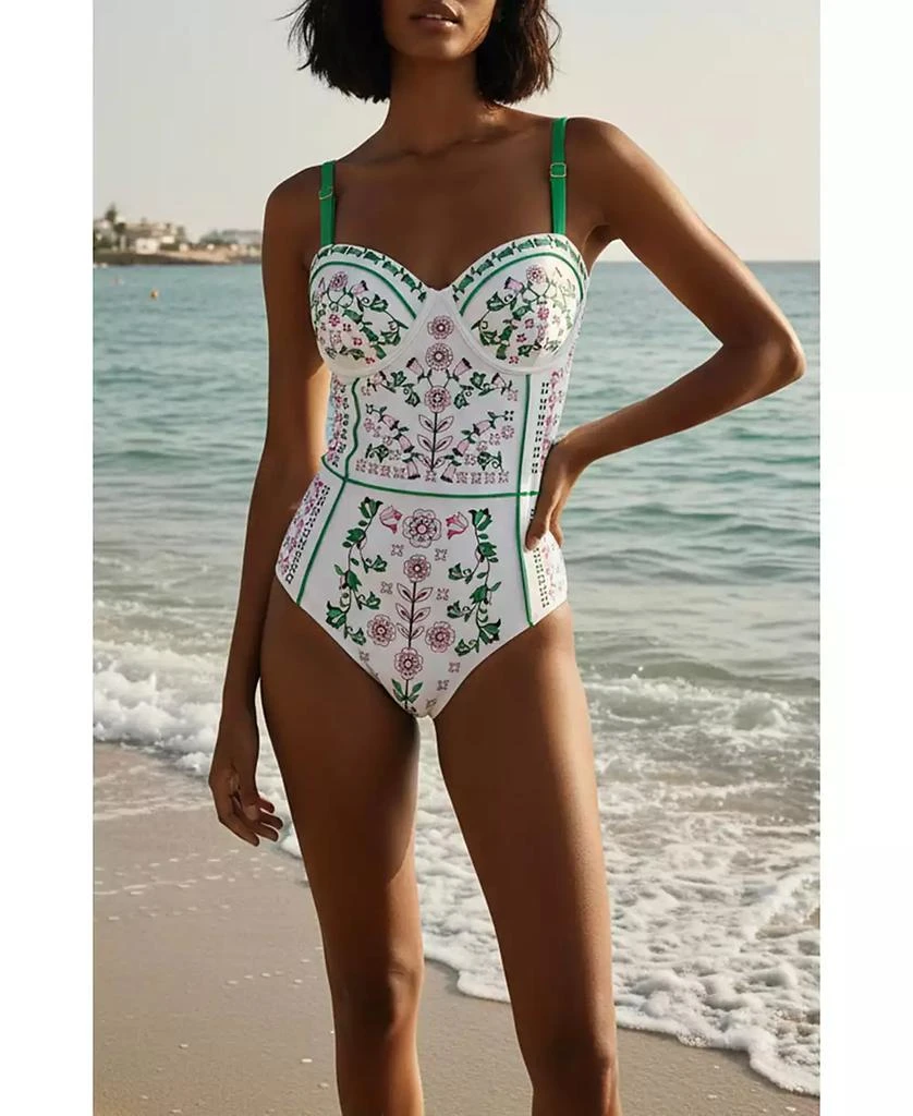 Jessie Zhao New York Women
s Ivy Parterre One Piece Swimsuit 2
