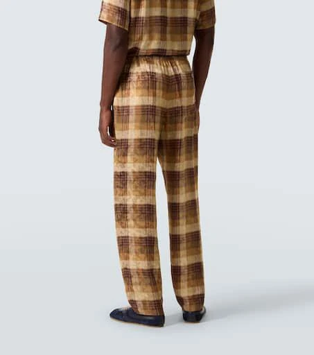 Dries Van Noten Checked jacquard straight pants 4