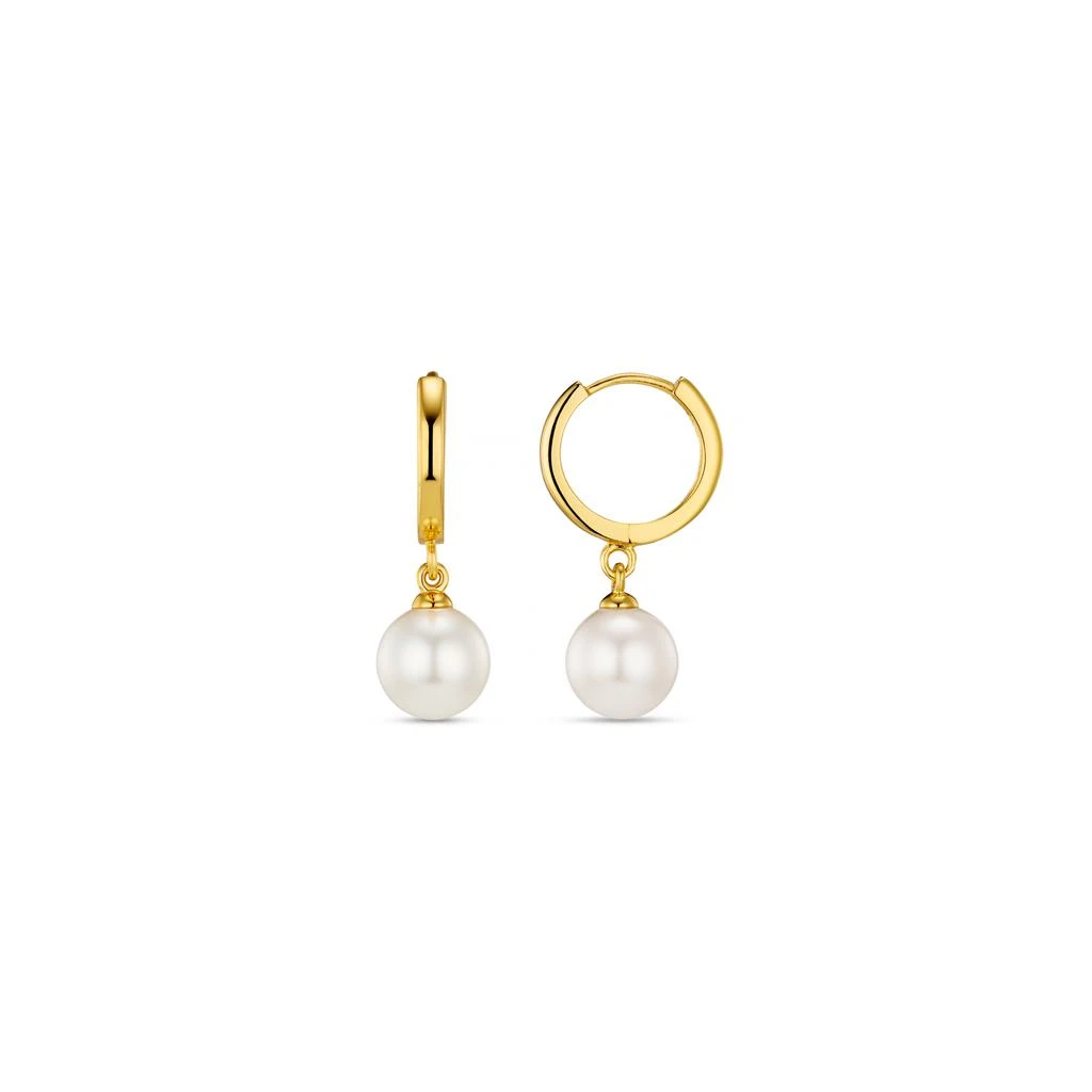 Orelia London Pearl Drop Huggie Hoop Earrings 1