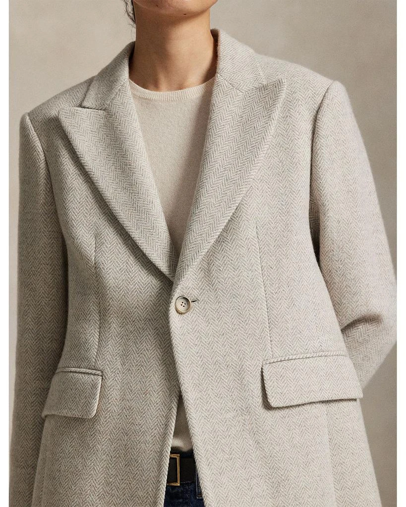 Ralph Lauren Wool Blend Herringbone Coat 4