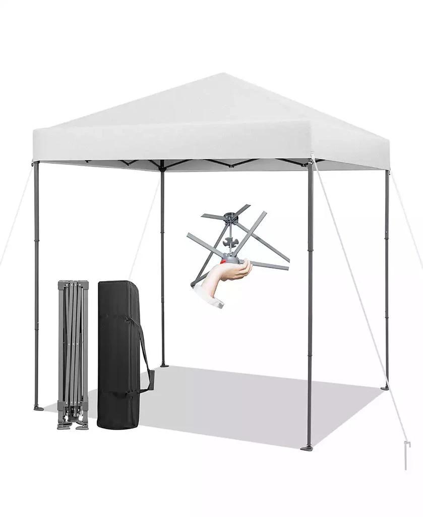 Gymax Patio 6.6 x 6.6ft Outdoor Pop-up Canopy Tent UPF 50+ Portable Sun Shelter