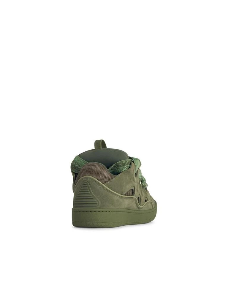 Lanvin Lanvin 'Curb' Green Leather Blend Sneakers 3