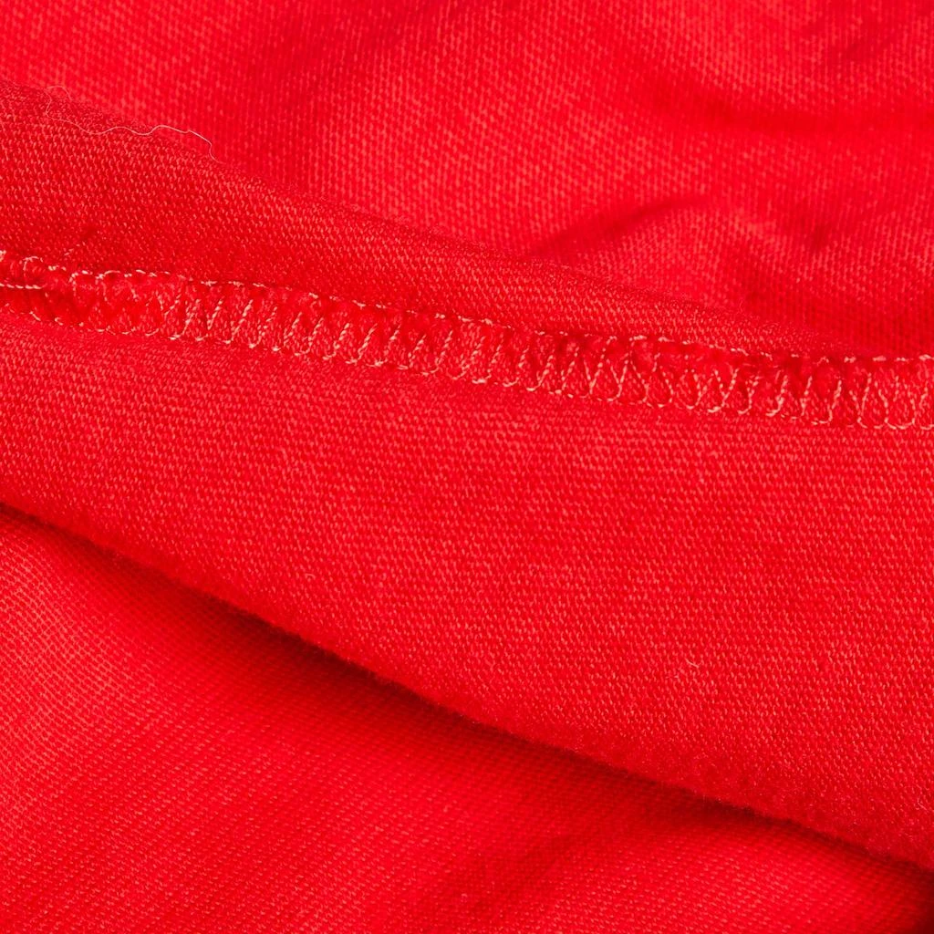 Gucci Gucci Red Cotton Logo Crystal Embellished T-Shirt S 4